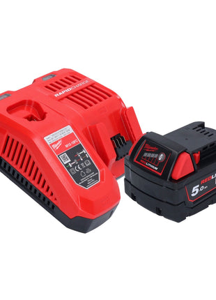 Milwaukee M18 FNCS18GS-501X agrafeuse sans fil 18 V 9,5 - 38 mm sans balai + 1x batterie 5,0 Ah + chargeur + boîte HD