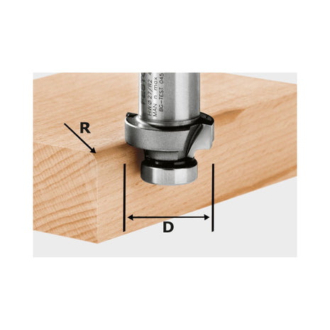 Festool HW R4-OFK 500 frez zaokrąglający 27,0 x 4,0 mm ( 490094 ) do frezarki górnowrzecionowej OFK 500