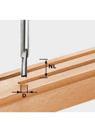 Festool HW S8 D6/14 Écrou 6 x 14 x 55 x 8 mm ( 490955 ) pour Dfonceuse OF 900, OF 1000, OF 1010, OF 1010 R, OF 1400, OF 2000, OF 2200