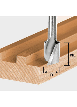 Festool HS Spi S8 D14/20 frez spiralny 14 x 20 x 52 x 8 mm ( 490948 ) do frezarek górnowrzecionowych OF 900, OF 1000, OF 1010, OF 1010 R, OF 1400, OF 2000, OF 2200