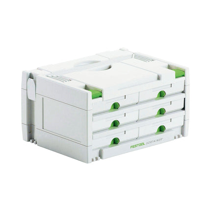 Festool SYS 3-SORT/6 SORTAINER Systainer walizka na narzędzia ( 491984 ) 395 x 295 x 210 mm 6 szuflad