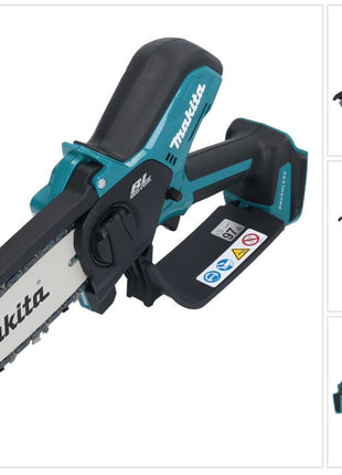 Makita DUC 150 Z01 Tronçonneuse à chaîne sans fil 18 V 15 cm Brushless Solo - sans batterie, sans chargeur