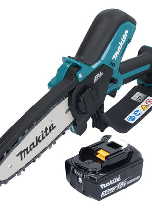 Makita DUC 150 F01 tronçonneuse à chaîne sans fil 18 V 15 cm Brushless + 1x batterie 3,0 Ah - sans chargeur