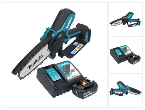 Motosierra a batería Makita DUC 150 RF01 18 V 15 cm sin escobillas + 1x batería 3,0 Ah + cargador