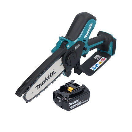 Makita DUC 150 T01 Akumulatorowa pilarka łańcuchowa 18 V 15 cm bezszczotkowa + 1x akumulator 5,0 Ah - bez ładowarki