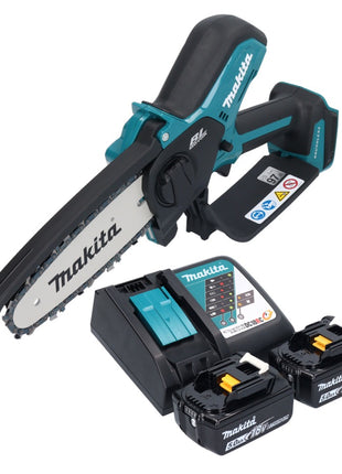 Makita DUC 150 RT201 Akku Kettensäge 18 V 15 cm Brushless + 2x Akku 5,0 Ah + Ladegerät