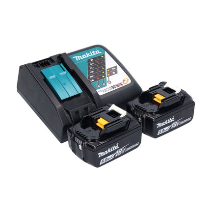 Makita DUC 150 RT201 Akumulatorowa pilarka łańcuchowa 18 V 15 cm bezszczotkowa + 2x akumulator 5,0 Ah + ładowarka