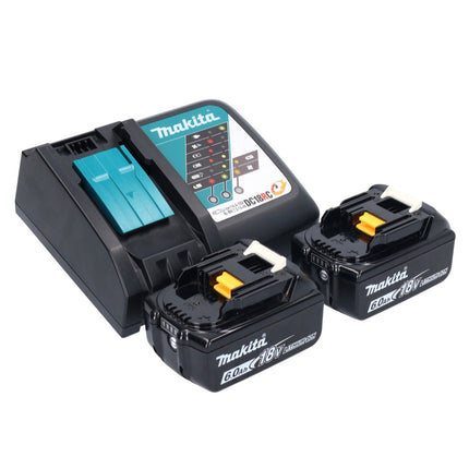 Makita DUC 150 RG201 Akumulatorowa pilarka łańcuchowa 18 V 15 cm bezszczotkowa + 2x akumulator 6,0 Ah + ładowarka