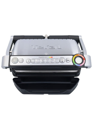 Tefal Optigrill+ GC712D34 Kontaktgrill 2000 Watt 80 - 250 °C silber / schwarz