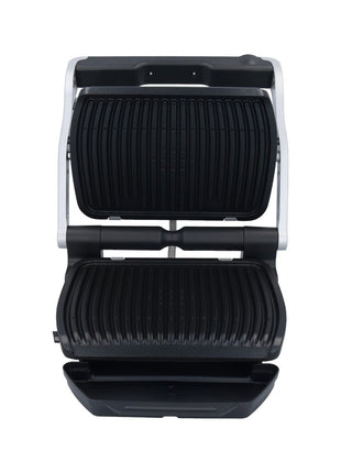 Tefal Optigrill+ GC712D34 Kontaktgrill 2000 Watt 80 - 250 °C silber / schwarz