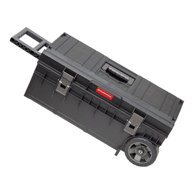 Toolbrothers RHINO XXL Trolley ECO Longer skrzynka narzędziowa Basic 50 l IP66 z kołami na metalowej osi i podwójnym uchwytem teleskopowym