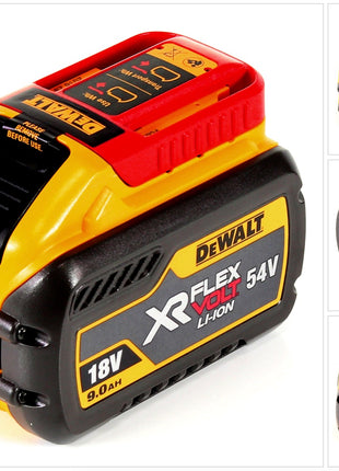 Akumulator DeWalt DCB 547 FLEXVOLT 54 V / 18 V 9,0 Ah - 9000 mAh Li-Ion ze wskaźnikiem poziomu naładowania