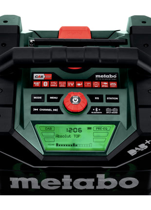 Metabo RC 12 18 32 W BT DAB+ batería radio de obra 12 - 18 V IP 54 (600779850) - sin batería, sin cargador