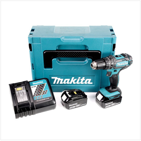 Makita DHP 482 RMJ Akku Schlagbohrschrauber 18V 62Nm im Makpac 2x 4 0 Ah Akku Ladegeraet 1 - toolbrothers