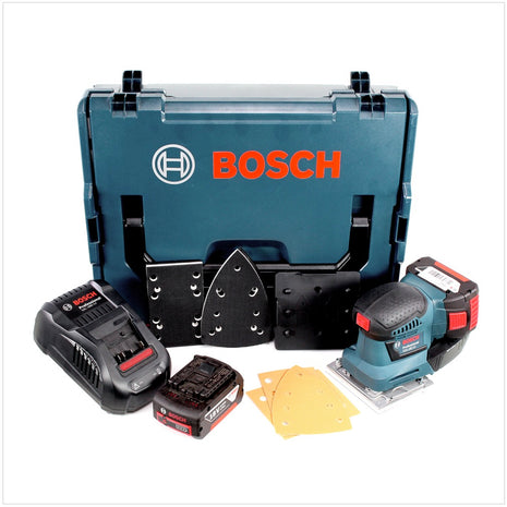 Bosch GSS 18V-10 Akku Schwingschleifer 18V + 2x Akku 3,0Ah + Ladegerät + L-Boxx - Toolbrothers