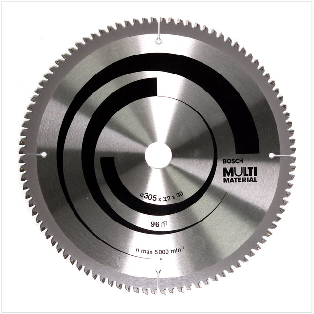 Bosch Kreissägeblatt Multi Material MM MU B 305 x 30 x 3,2 mm 305 mm 96 Zähne ( 2608640453 ) für Kapp- und Gehrungssägen - Toolbrothers