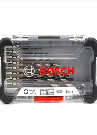 Bosch Impact Controll HSS Spiral Bohrer Set 8 Teilig 2 - 10 mm Metallbohrer ( 2608577146 ) - Toolbrothers