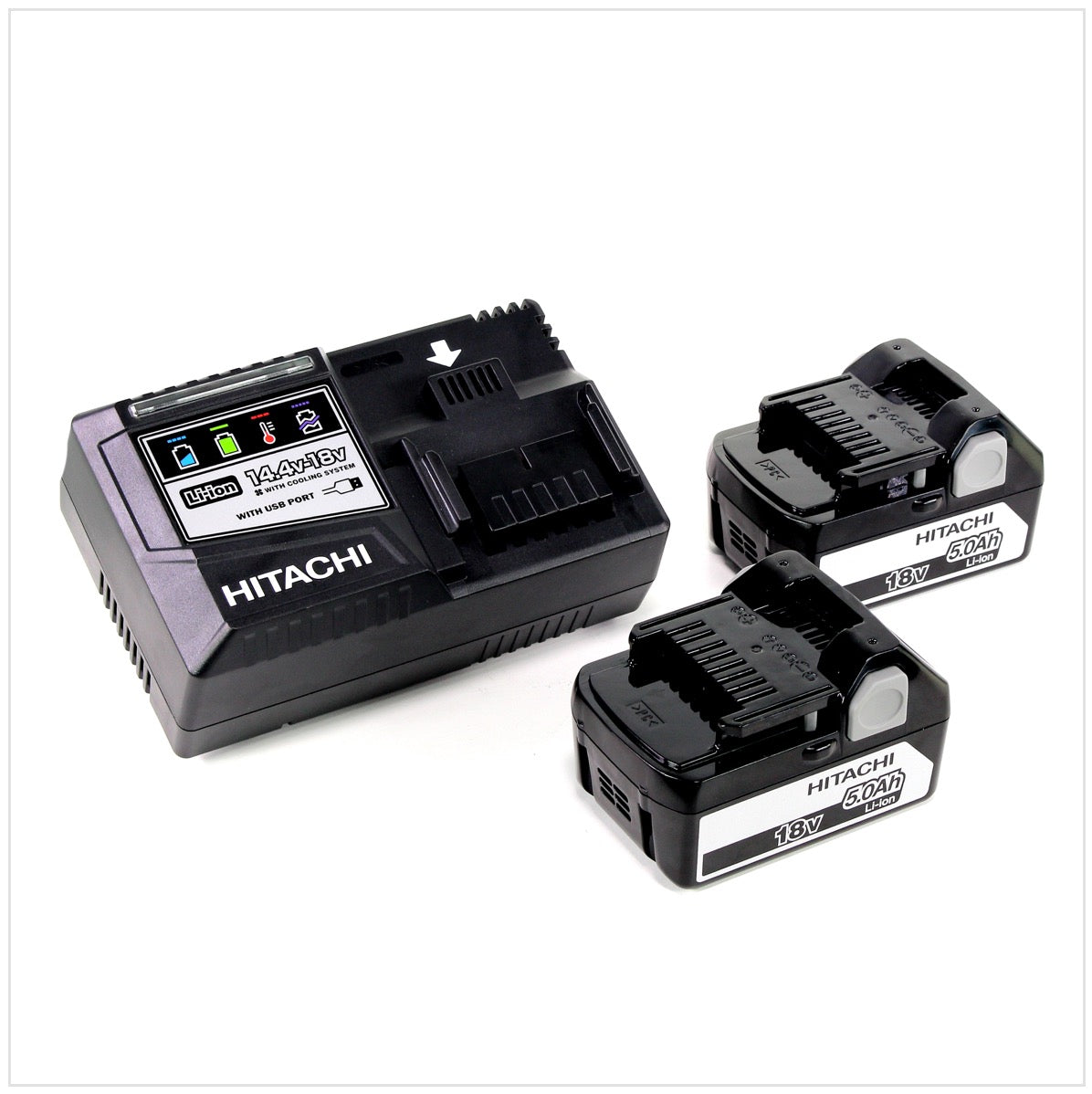 Hitachi C 18 DBAL 18 V  Brushless Akku Handkreissäge 165 mm im Koffer + 2x BSL1850 5,0 Ah Akku + UC 18YSL3 Ladegerät 14,4 - 18 V - Toolbrothers