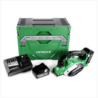 Hitachi P 18 DSL Li-Ion 18 V Akku Hobel 82 mm + Hitachi Sytem Case HSC Typ 3 + 2x Hitachi BSL 1860 18 V 6,0 Ah + 1x Hitachi UC 18YSL3 Akku Ladegerät 14,4 - 18 V - Toolbrothers