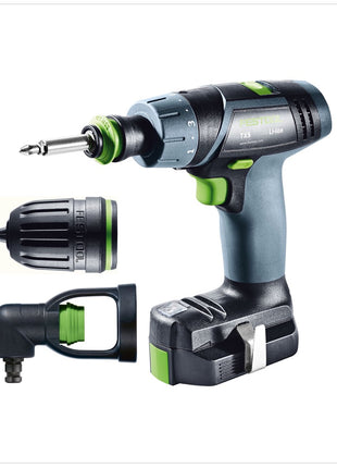 Festool TXS Li 2,6 Set Akku Bohrschrauber 10,8V ( 564510 ) 16Nm im Systainer + Winkelvorsatz + 2x 2,6Ah Akku + Ladegerät - Toolbrothers