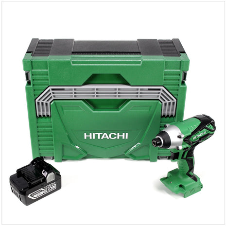 Hitachi WH 18 DGL 18V Akku Schlagschrauber im Hitachi System Case HSC Typ 2 + 1x Hitachi BSL 1860 18 V 6,0 Ah Akku - ohne Ladegerät - Toolbrothers