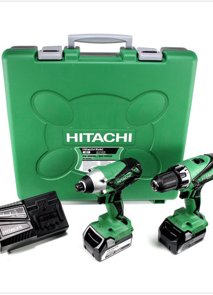 Hitachi KC 18 DGL / JE Set mit 1x Hitachi WH 18 DGL + 1x Hitachi DV 18 DGL + 2x Hitachi BSL 1850 5,0 Ah Akku + 1x Hitachi UC 18YFSL Akku Ladegerät 14,4 - 18 V - Toolbrothers