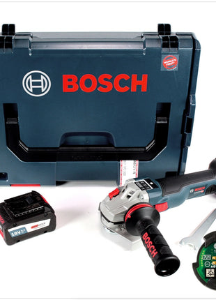 Bosch GWS 18 V-125 SC Akku Winkelschleifer 18V 125mm Brushless + GCY 30-4 Connectivity Modul + 1x Akku 6,3Ah + L-Boxx - Toolbrothers