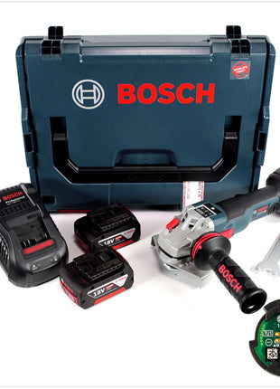 Bosch GWS 18 V-125 SC Professional 125 mm Akku Winkelschleifer in L-Boxx mit GCY 30-4 Connectivity Modul und 2x GBA 5,0 Ah Akku und Ladegerät - Toolbrothers