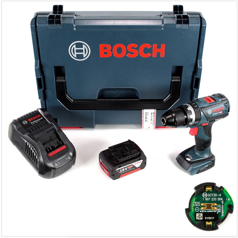 Bosch GSB 18 V-60 C Professional Li-Ion Brushless Akku Schlagbohrschrauber in L-Boxx + 1x GBA 6,0 Ah Akku + Ladegerät + Connectivity Modul - Toolbrothers