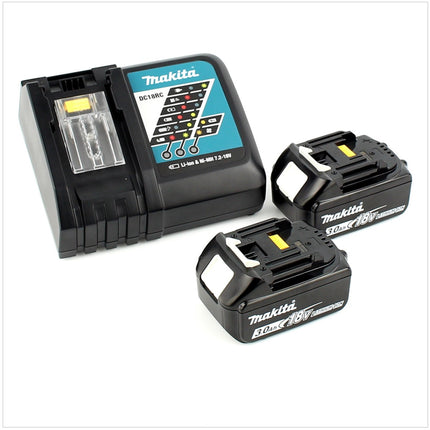 Makita DCS 551 RFJ Akku Metall Handkreissäge 18 V Brushless 150 x 20 mm im Makpac mit Schutzbrille und 2x 3,0 Ah Akku und Ladegerät - Toolbrothers