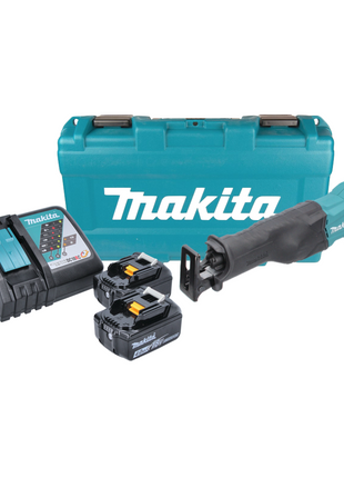 Makita DJR 186 RMK Akku Reciprosäge Säbelsäge 18 V + 2x Akku 4,0 Ah + Ladegerät + Koffer - Toolbrothers