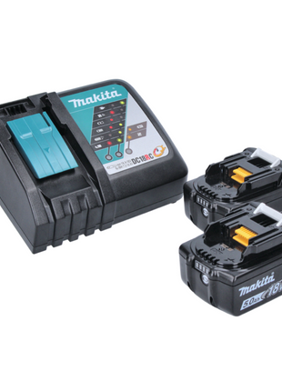 Makita DJR 186 RTK Akku Reciprosäge Säbelsäge 18 V + 2x Akku 5,0 Ah + Ladegerät + Koffer - Toolbrothers