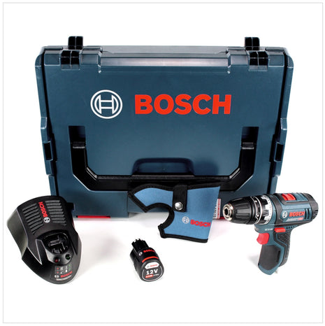 Bosch GSR 12V-15 FC Professional FlexiClick Akku Bohrschrauber mit 2 Ah Akku + Lader in L-Boxx - Toolbrothers