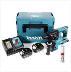 Makita DHR 263 RTJ 2x18V / 36 V SDS-Plus Akku Bohrhammer mit 2 x 5,0 Ah Akku + DC18RC Ladegerät im Makpac 4 + Bohrerfett - Toolbrothers