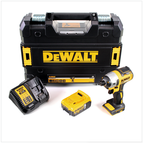 Dewalt DCF 886 P1 Akku Schlagschrauber 18V 165Nm Brushless + 1x Akku 5,0Ah + Ladegerät + TSTAK - Toolbrothers