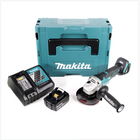 Makita DGA 455 RM1J Akku Winkelschleifer 18 V 115mm Brushless + 1x Akku 4,0Ah + Ladegerät + Makpac - Toolbrothers