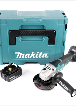 Makita DGA 455 M1J Akku Winkelschleifer 18 V 115mm Brushless + 1x Akku 4,0Ah + Makpac - ohne Ladegerät - Toolbrothers