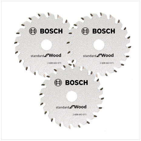 Bosch 3x Kreissägeblatt Optiline Wood ST WO H 85x15-20 85 mm 20 Zähne ( 3x 2608643071 ) - Toolbrothers