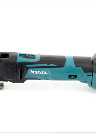 Makita DTM 51 RMJ 18V Li-Ion Akku Multifunktionswerkzeug im Makpac mit 2x 4,0 Ah Akku und Akku Schnellladegerät + Wellcut MT-20 Sägeblätter Klingen - Toolbrothers