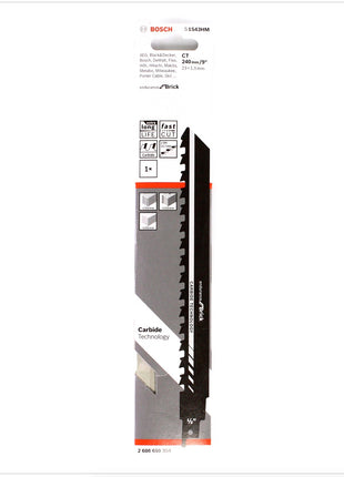 Bosch Säbelsägeblatt S 1543 HM 240mm / 9" ( 2608650354 ) - Toolbrothers