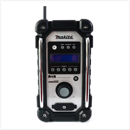 Makita DMR 104 W Akku Baustellen Radio Weiß + 1x BL 1850 B 18V - 5Ah Akku - ohne Ladegerät - Toolbrothers