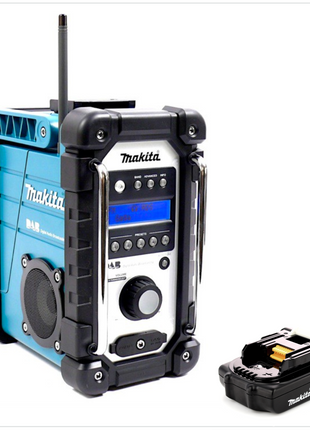 Makita DMR 104 A1 Baustellen Radio 7,2 - 18 V DAB Digital  Grün + 1x Akku 2,0 Ah - ohne Ladegerät - Toolbrothers