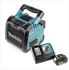 Makita DMR 200 Baustellen Lautsprecher 10,8-18V Grün Bluetooth + 1x Akku 5Ah + Ladegerät - Toolbrothers