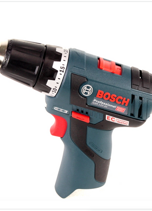 Bosch GSR 12V-20 Professional Akku Bohrschrauber Brushless 20Nm + L-Boxx + 2x Akku 2,5Ah + 1x Ladegerät + 1x GAA 12V USB Adapter - Toolbrothers