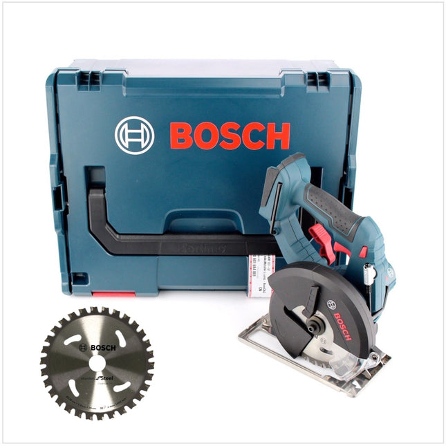 Bosch GKM 18 V-LI Professional Akku Metall Kreissäge Solo 136 mm in L-Boxx + 2 x Kreissägeblatt Standard for Steel ( 2608644225 ) - Toolbrothers