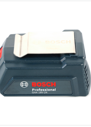 Bosch USB Power Set 18 V mit GAA Professional USB Adapter für 14,4 V / 18 V Akkus + 1x GBA 18V 5,0 Ah Li-Ion Einschub Akku + 1x Schnell Ladegerät GAL 1880 CV - Toolbrothers