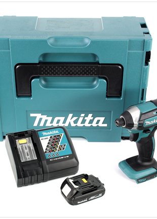 Makita DTD 152 RY1J 18 V Li-Ion Akku Schlagschrauber im Makpac + 1x BL 1815 N 1,5 Ah Li-Ion Akku + 1x DC 18 RC Schnell Ladegerät für Li-Ion Akku - Toolbrothers