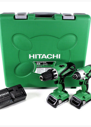 Hitachi KC 18 DGL / JA Set mit 1x Hitachi WH 18 DGL + 1x Hitachi DV 18 DGL + 2x Hitachi BSL 1815 1,5 Ah Akku + 1x Hitachi UC 18YKSL Akku Ladegerät 14,4 - 18 V - Toolbrothers