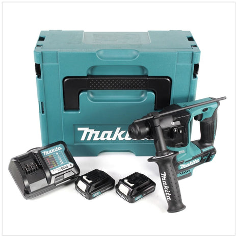 Makita HR 166 DRYJ 10,8 V SDS-Plus Brushless Akku Bohrhammer + 2 x 1,5 Ah Akku + Ladegerät im Makpac - Toolbrothers