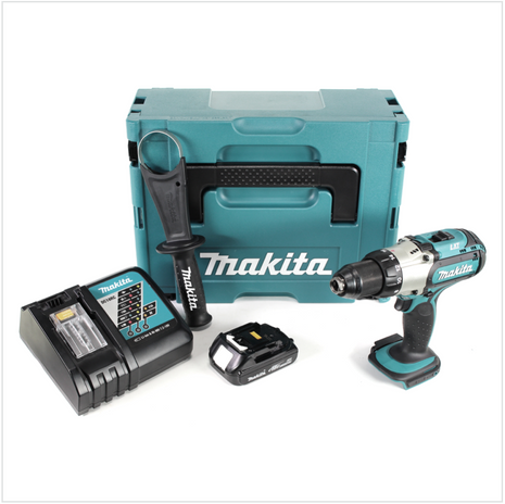 Makita DDF 451 Y1J-D 18 V Li-Ion Akku Bohrschrauber im Makpac + 1x BL 1815 N 1,5 Ah Li-Ion Akku + 1x DC 18 RC Ladegerät - Toolbrothers